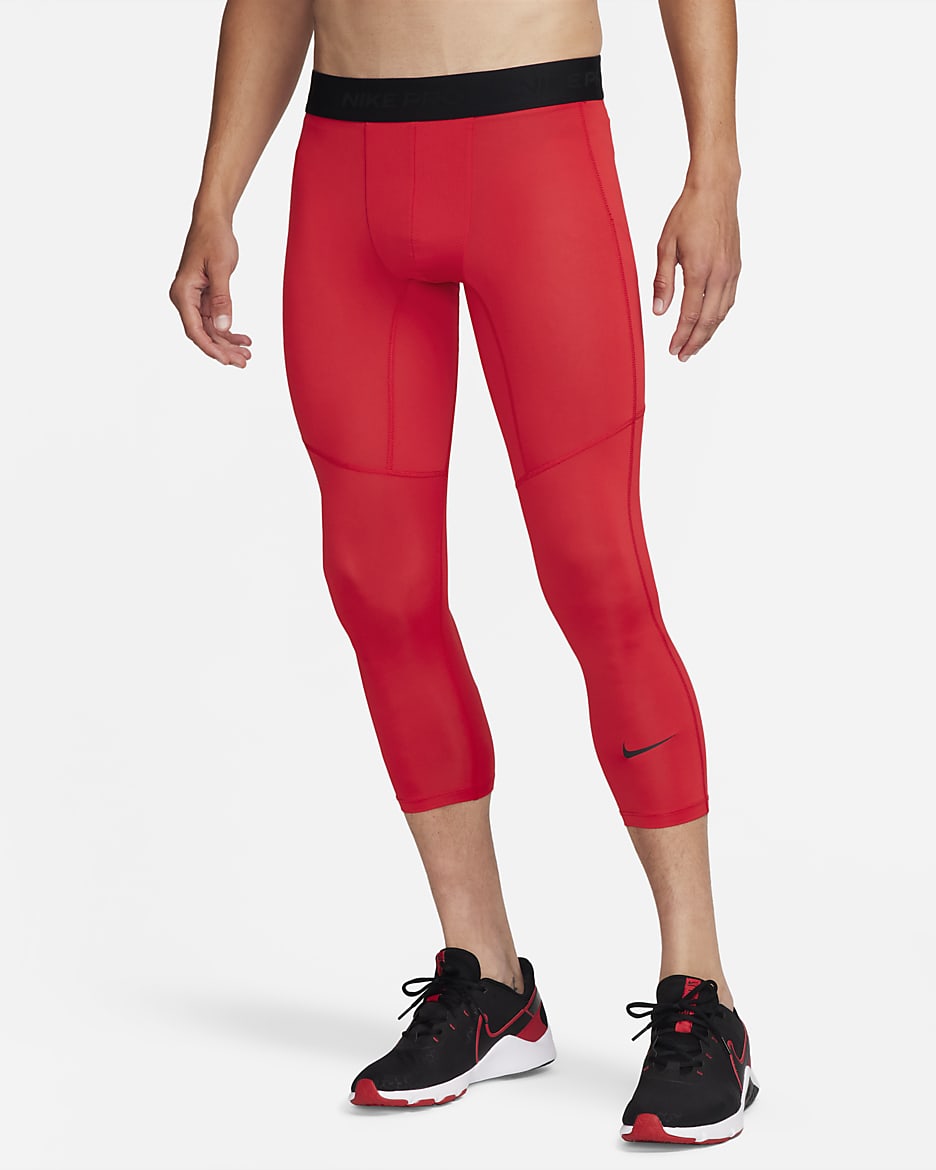 Nike three quarter tights best sale